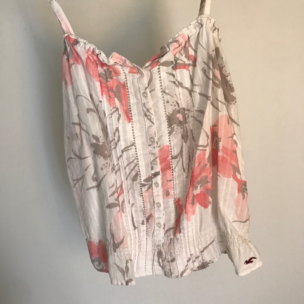 Floral Hollister crop top